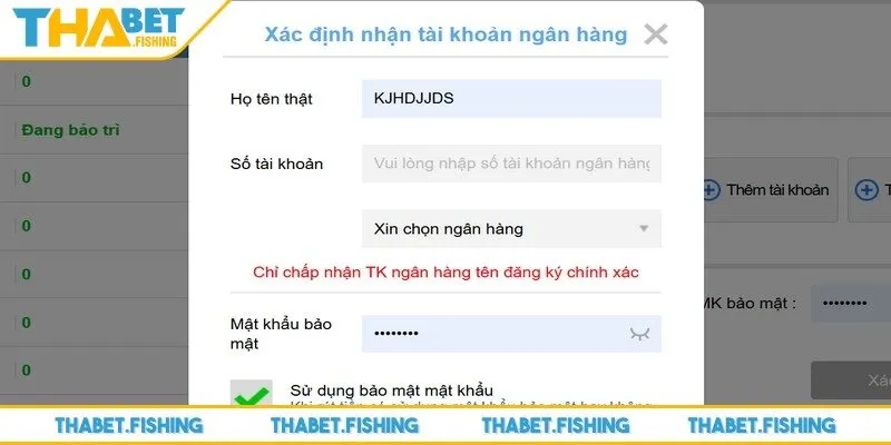 Những vấn đề cần lưu ý khi rút tiền THABET 