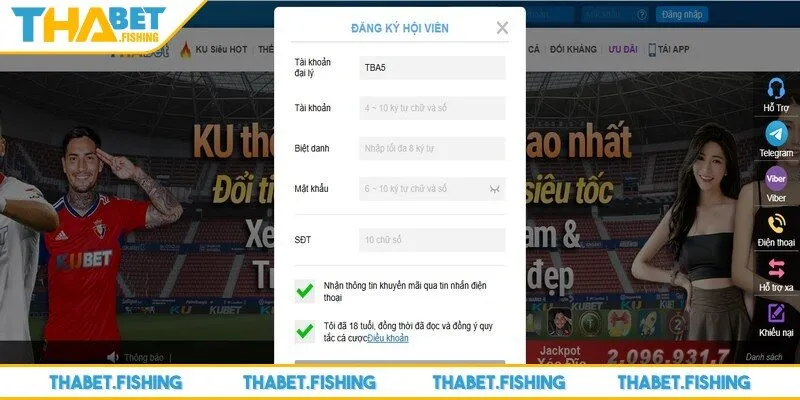 Quy trình đăng ký, đăng nhập trên nền tảng thực hiện đơn giản, siêu nhanh chóng